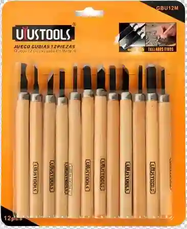 Gubias Pequeñas Para Madera Juego X 12pc Acero Al Carbon Sk5