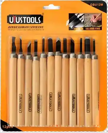 Gubias Pequeñas Para Madera Juego X 12pc Acero Al Carbon Sk5