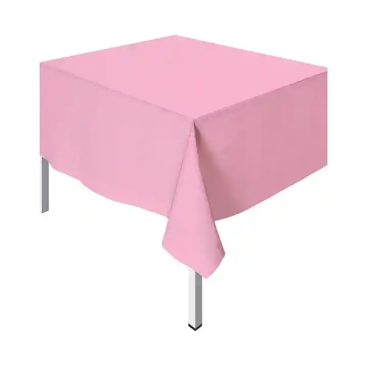 Mantel Rectangular Plastico Para Fiesta Rosado Sempertex Party