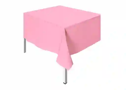 Mantel Rectangular Plastico Para Fiesta Rosado Party