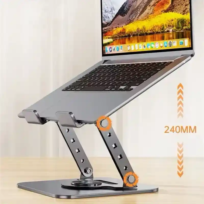 Soporte Metalico Para Laptop Giratorio Ajustable 360 Grados Zh-02