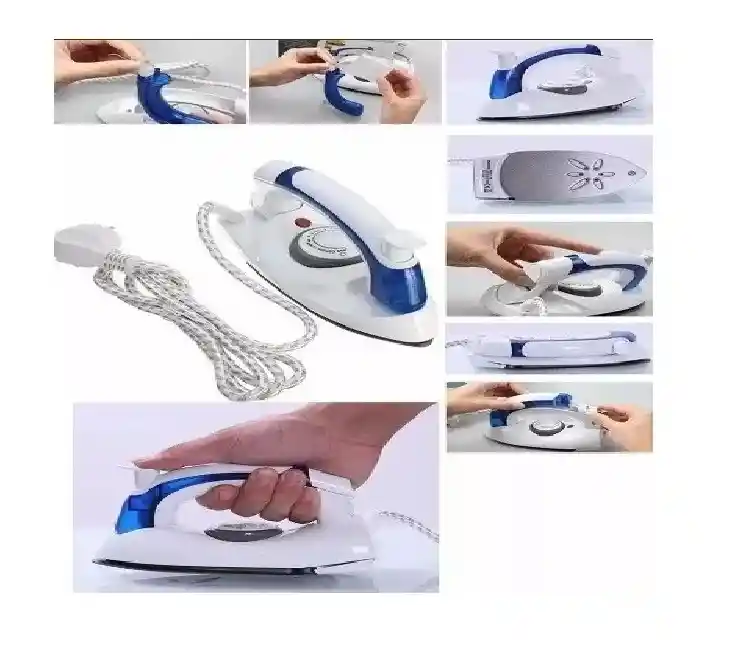 Plancha De Ropa Universal A Vapor Para Viaje Practica Fácil Color Blanco