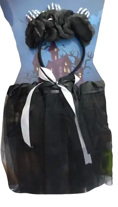 Disfraz De Merlina Para Niña Entre 3 Y 6 Años - Halloween