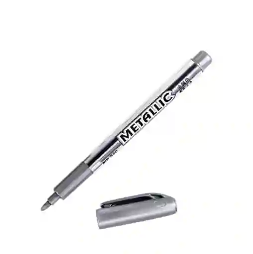 Marcador Metalico Plateado Awby0171