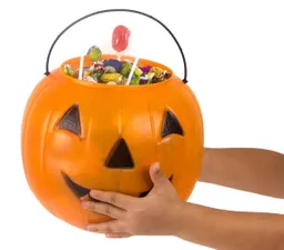 Calabaza De Halloween Grande Para Dulces