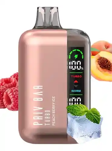 Vape Priv Bar Turbo 15k Peach Berry Ice
