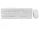 Teclado Y Mouse Usb Inalámbrico Blanco Km-520