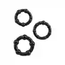 Anillos Beaded Cock Rings - Black
