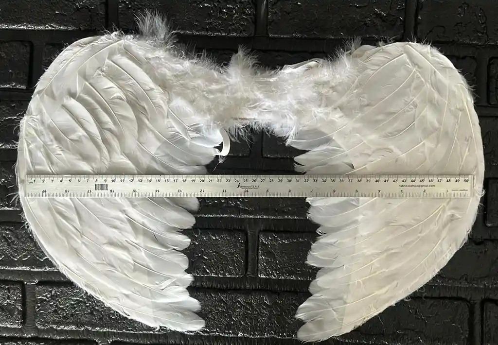 Alas De Angel Blancas Pequeñas 53*31 Cm