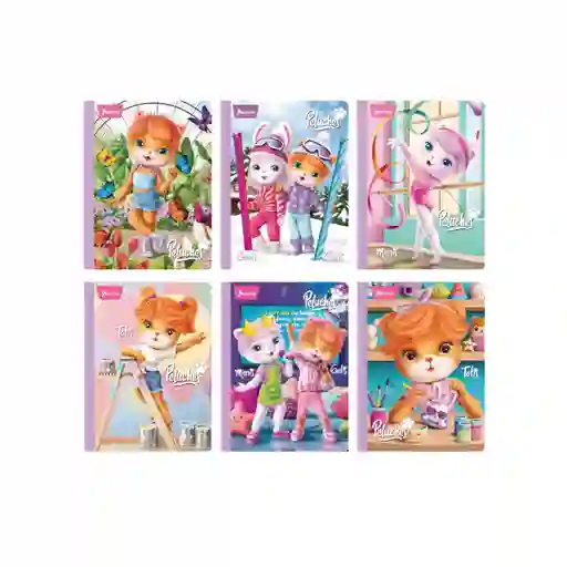 Cuaderno Norma Cosido 50hj Cuadriculado Peluches