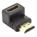 Adaptador En L Hdmi Hembra A Hdmi Macho Lj-37 Hd M/f 90°