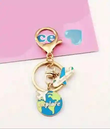 Llavero Diseño De Viajes, Avion, Maleta, Camara Para Hombre O Mujer Para Llaves
