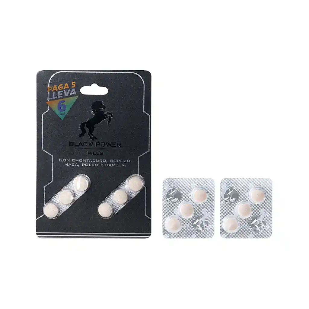 Energizante Black Power Pills X 6