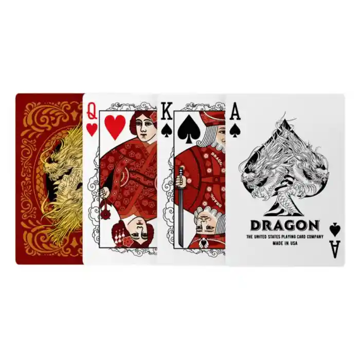 Baraja De Cartas Bicycle Dragon Red