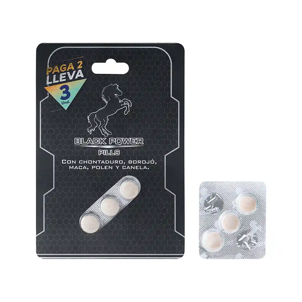 Energizante Black Power Pills X 3