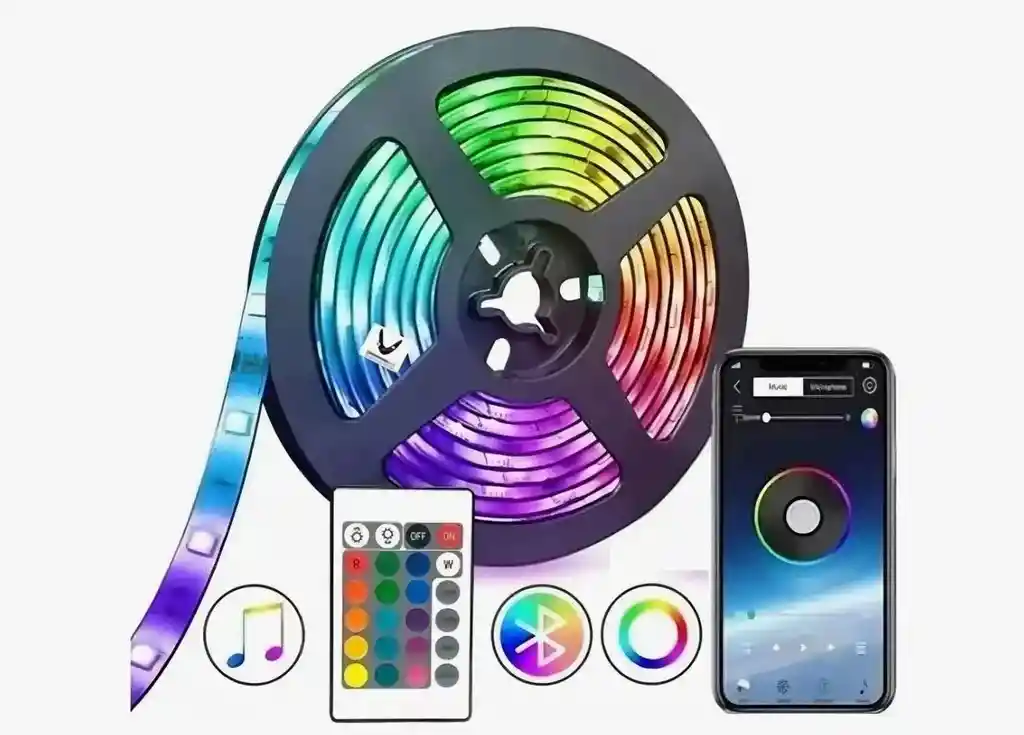 Cinta Led 10 Metros Bluetooth Con Control Dd-056