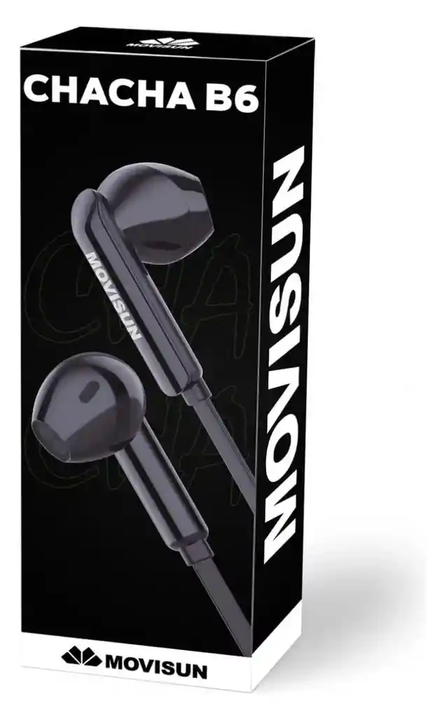 Audifonos Manos Libres Chacha B6 Movisun Jack 3.5mm Microfon Negro