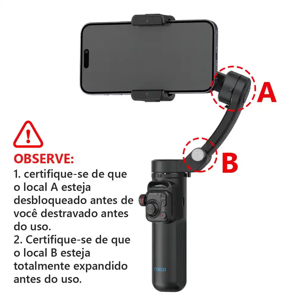 Gimbal Estabilizador Con Ia De Teléfono Celular De 3 Ejes M02