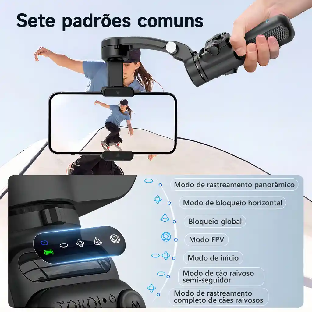 Gimbal Estabilizador Con Ia De Teléfono Celular De 3 Ejes M02