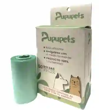 Bolsas Sanitarias Para Perros Pupupets X 60 Aroma Vainilla