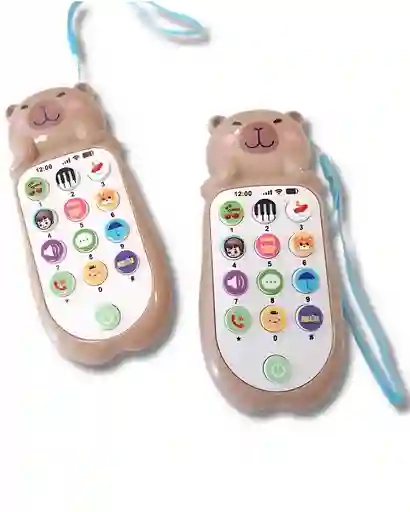 Capibara Celular Didáctico Infantil Con Sonidos Y Luces