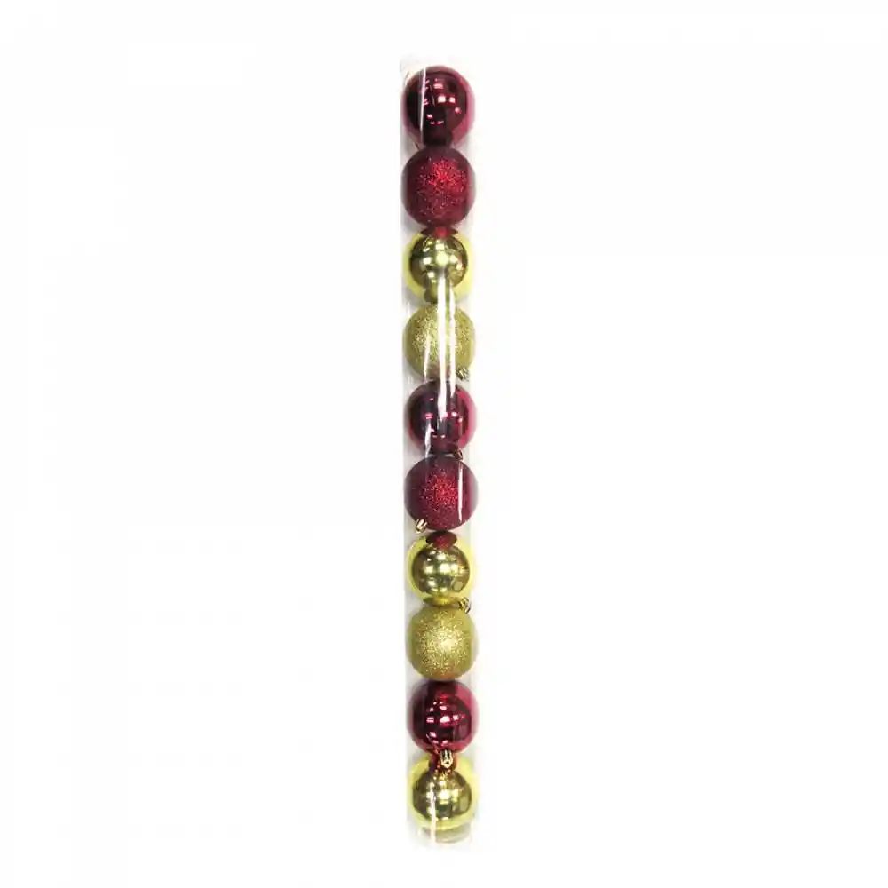 Bolas Navideñas Vino 10pzs 7cm Expressions