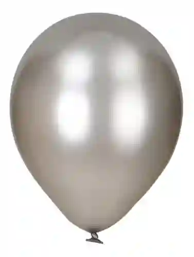 Bombas/ Globos R12 X6 Satiandas Color Plateado