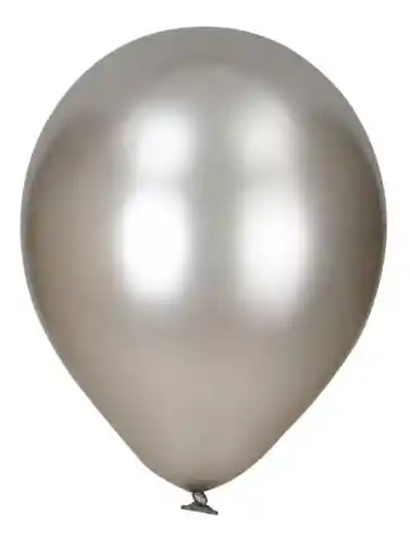 Bombas/ Globos R12 X6 Satiandas Color Plateado