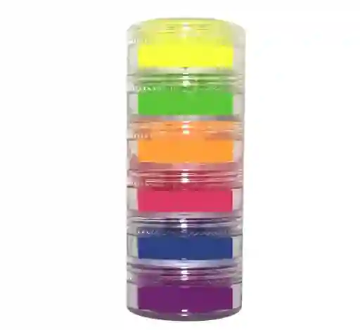 Sombras Para Ojos Pigmentos Para Maquillaje Colore Neon 6 Tonos