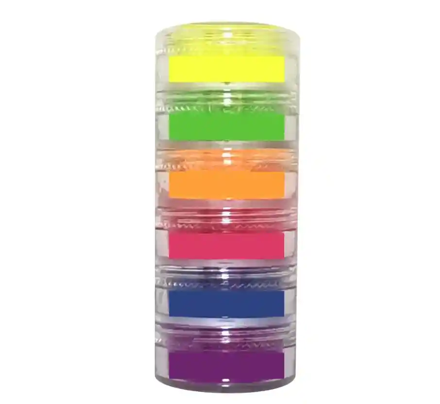 Sombras Para Ojos Pigmentos Para Maquillaje Colore Neon 6 Tonos