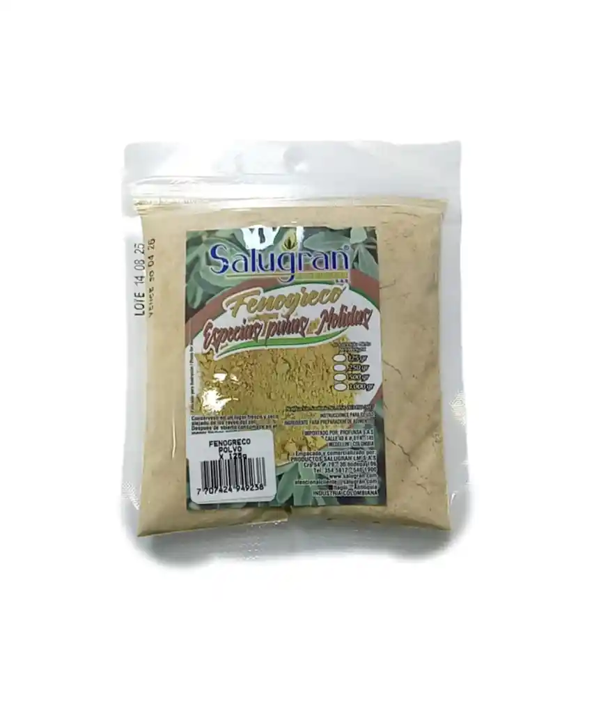 Fenogreco En Polvo X125g Salugran