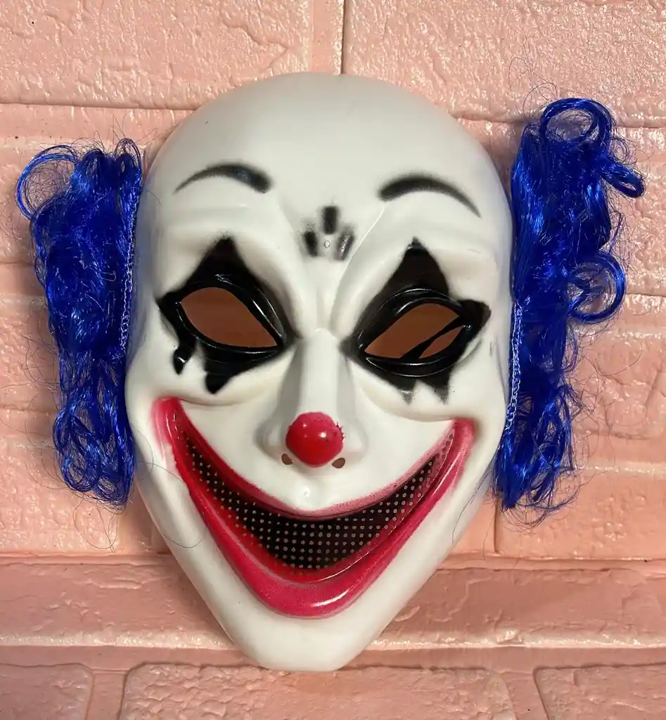 Mascara Payaso Pelo Azul