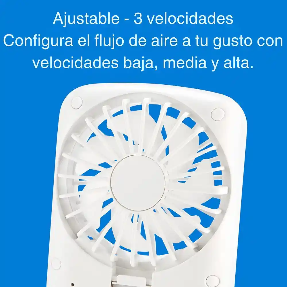 Ventilador De Mano Recargable Usb Portatil Con Función De Pulverizacion