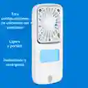 Ventilador De Mano Recargable Usb Portatil Con Función De Pulverizacion