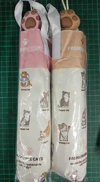 Sombrilla Automatica 55 Cm De Gato