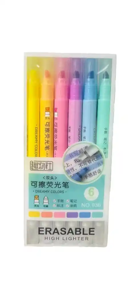 Resaltador Borrable X 6 Uds Ref 936