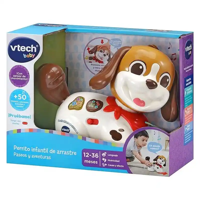 Juguete Estimulación Perrito De Arrastre Paseos Para Bebés