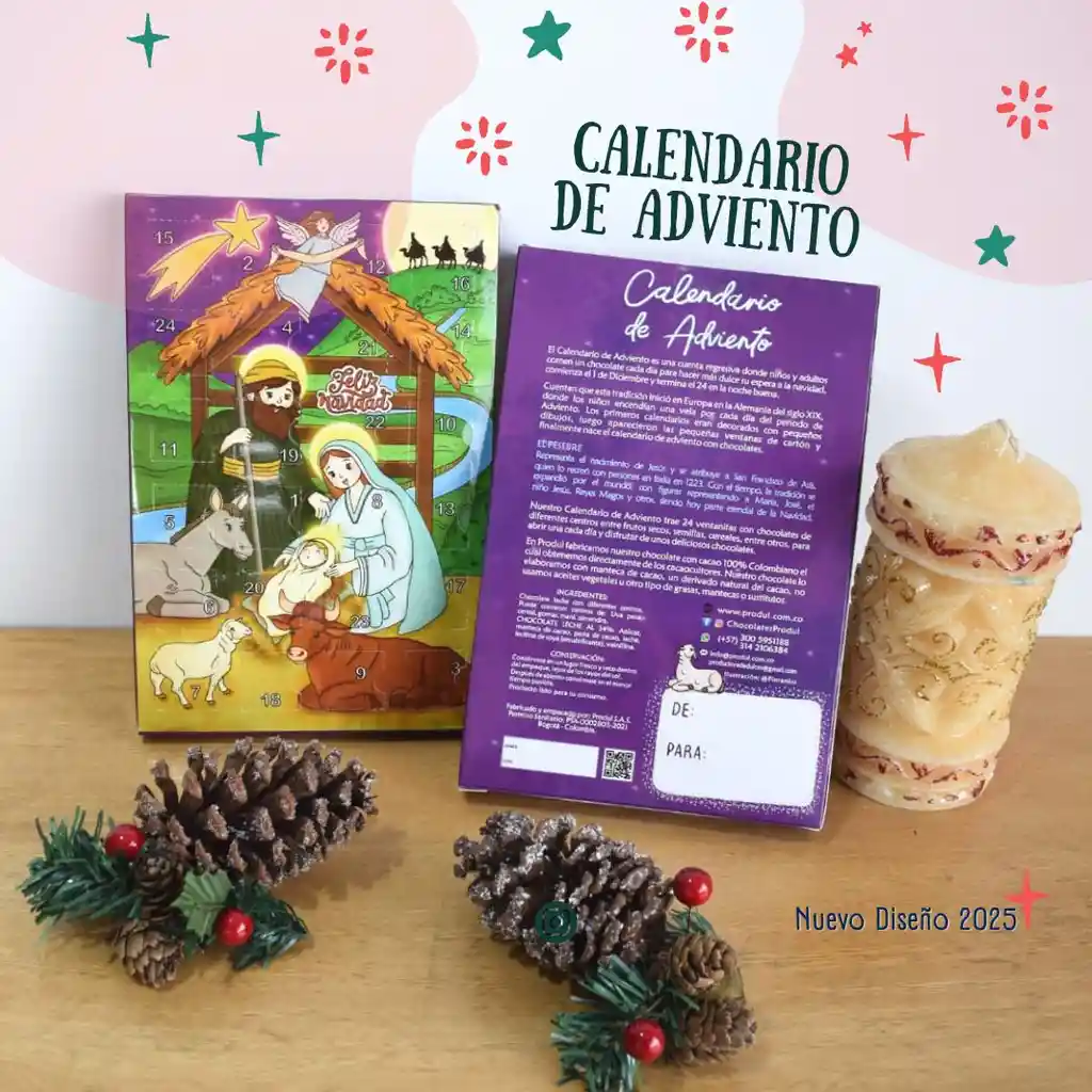 Calendario De Adviento X 3 Unidades