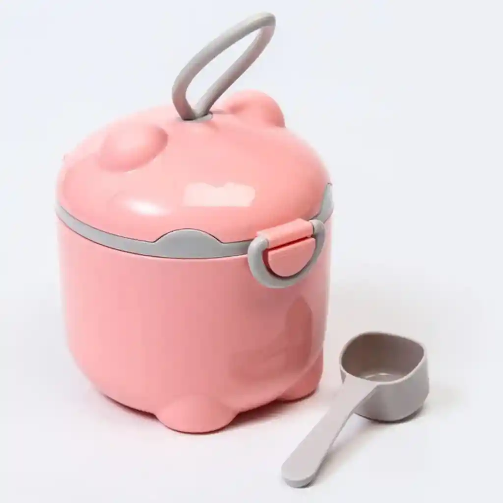 Recipiente Para Leche En Polvo A Rosado
