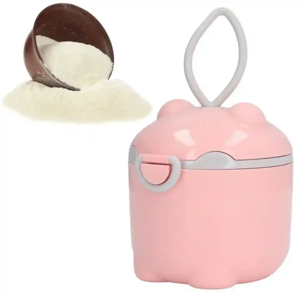 Recipiente Para Leche En Polvo A Rosado