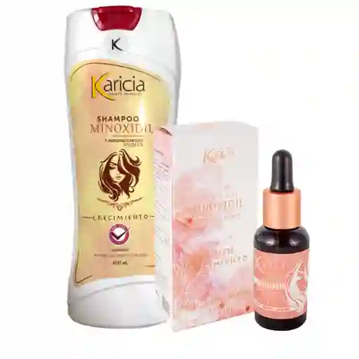 Kit Shampoo Minoxidil Karicia Para Dama