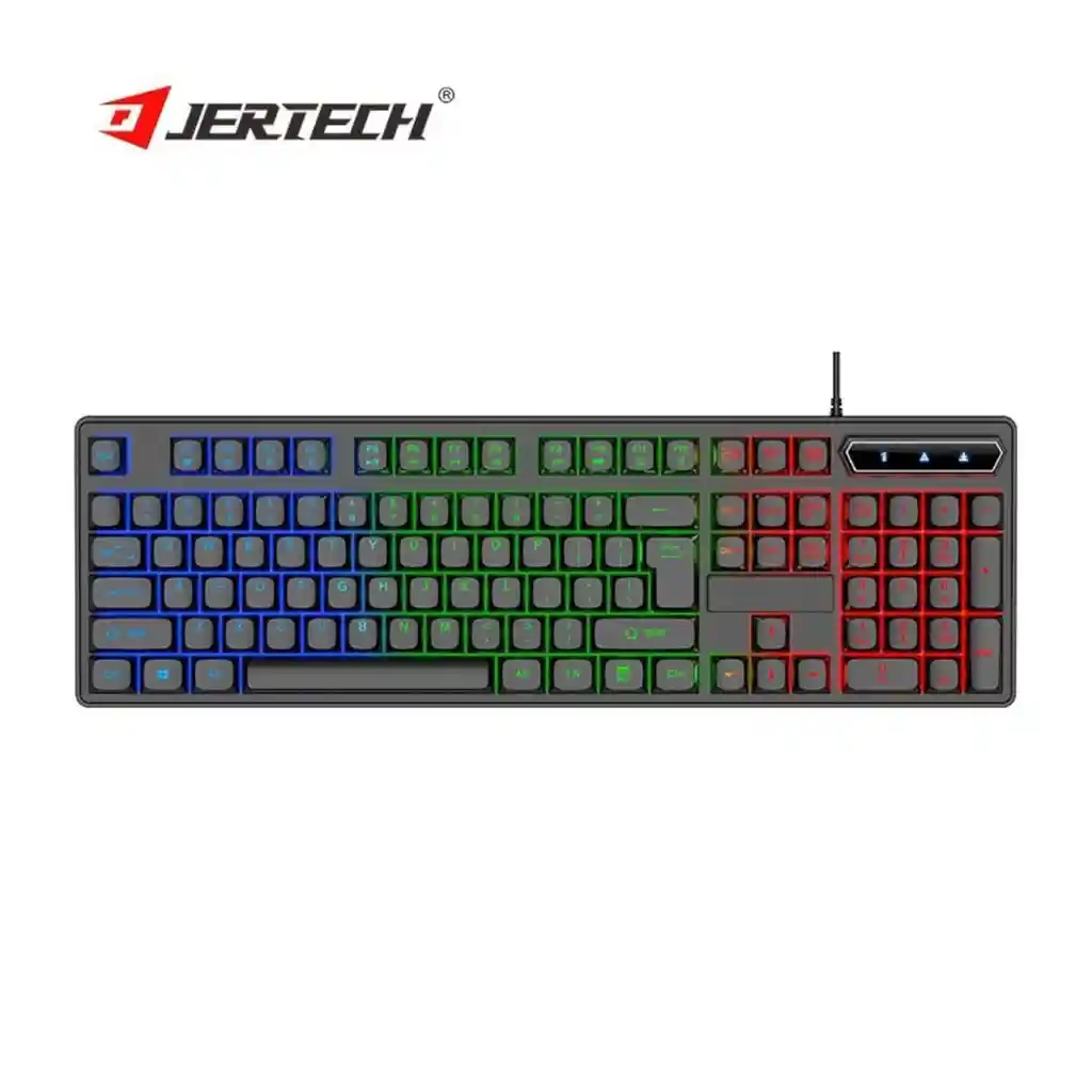 Teclado Alámbrico Retroiluminado K348 Jertech Conexión Usb