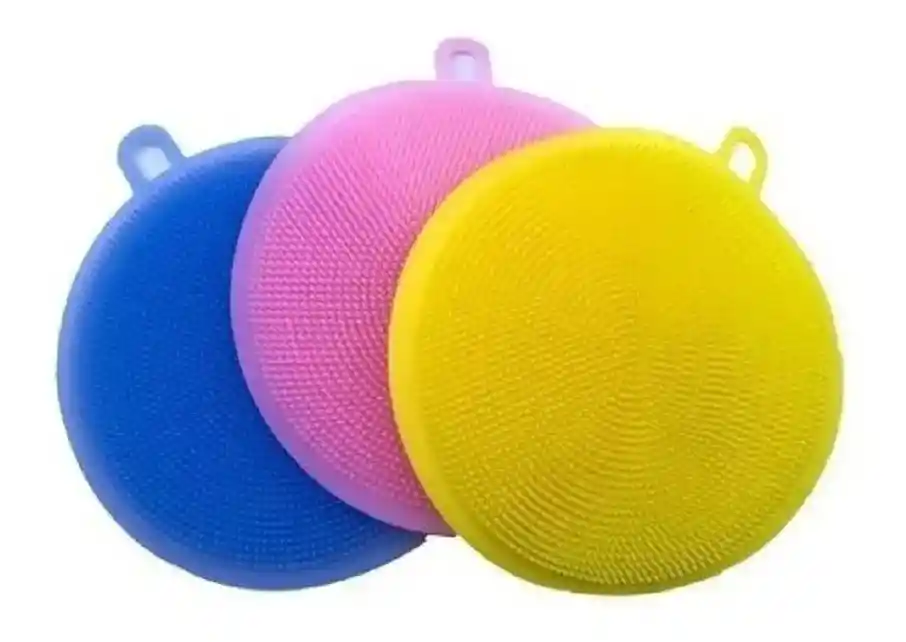 Esponjilla Esponja De Silicona Antibacterial Lavaplatos X2