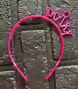 Diadema Balaca Corona Pequeña Pasta Fucsia
