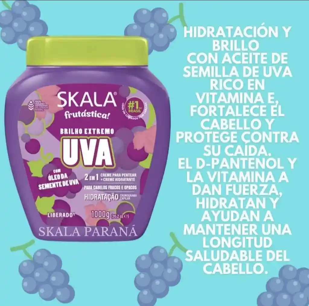 Skala Tratamiento Capilar Dos En Uno Uva