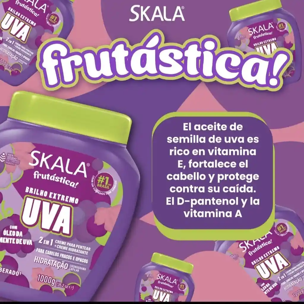 Skala Tratamiento Capilar Dos En Uno Uva