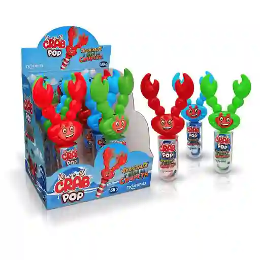 Dulce Juguete Crab Pop Display (6 Unidades)
