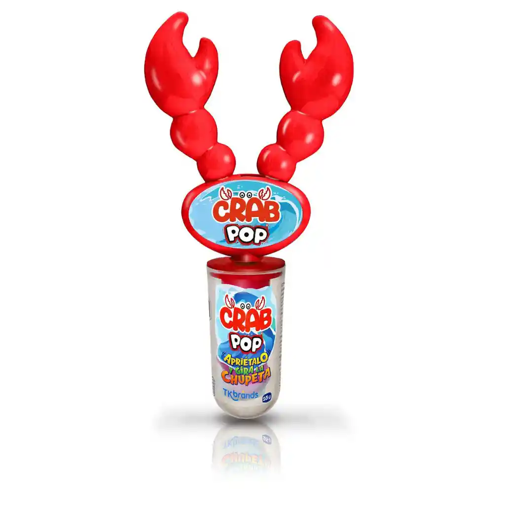 Dulce Juguete Crab Pop Display (6 Unidades)
