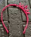 Diadema Balaca Corona Pequeña Pasta Fucsia Neon
