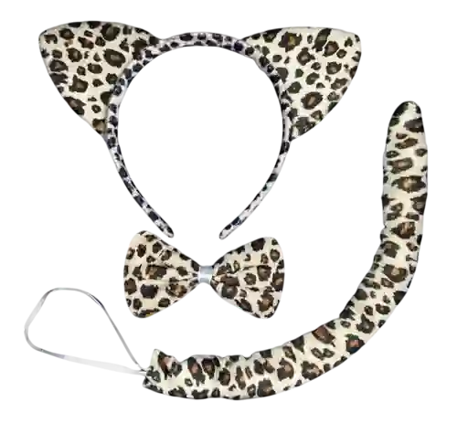 Halloween Set Disfraz De Leopardo 3pcs